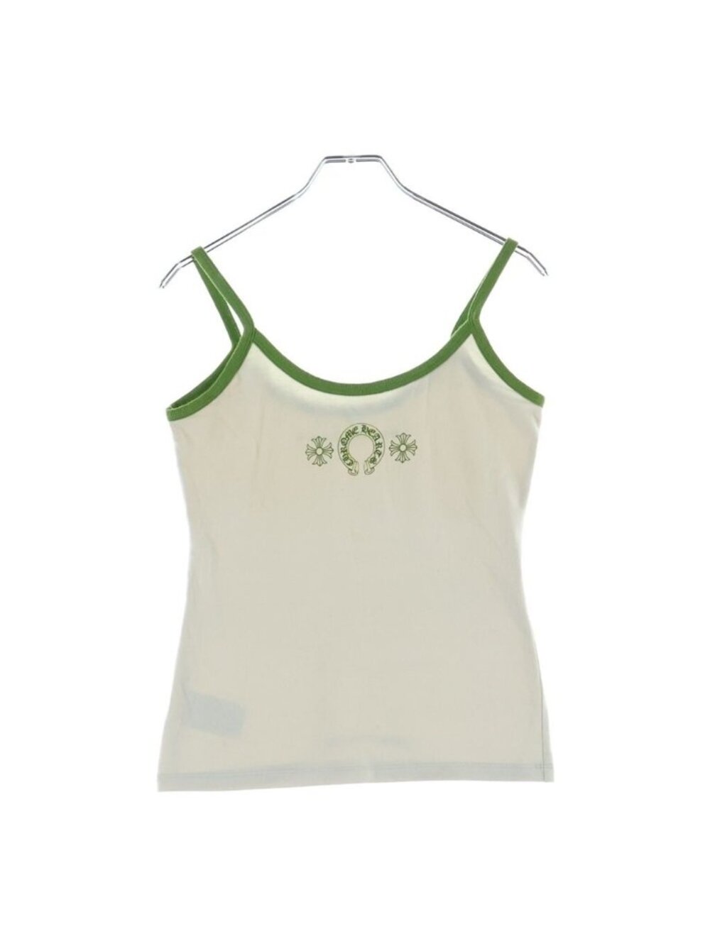 Chrome Hearts Horseshoe Short Camisole White Green